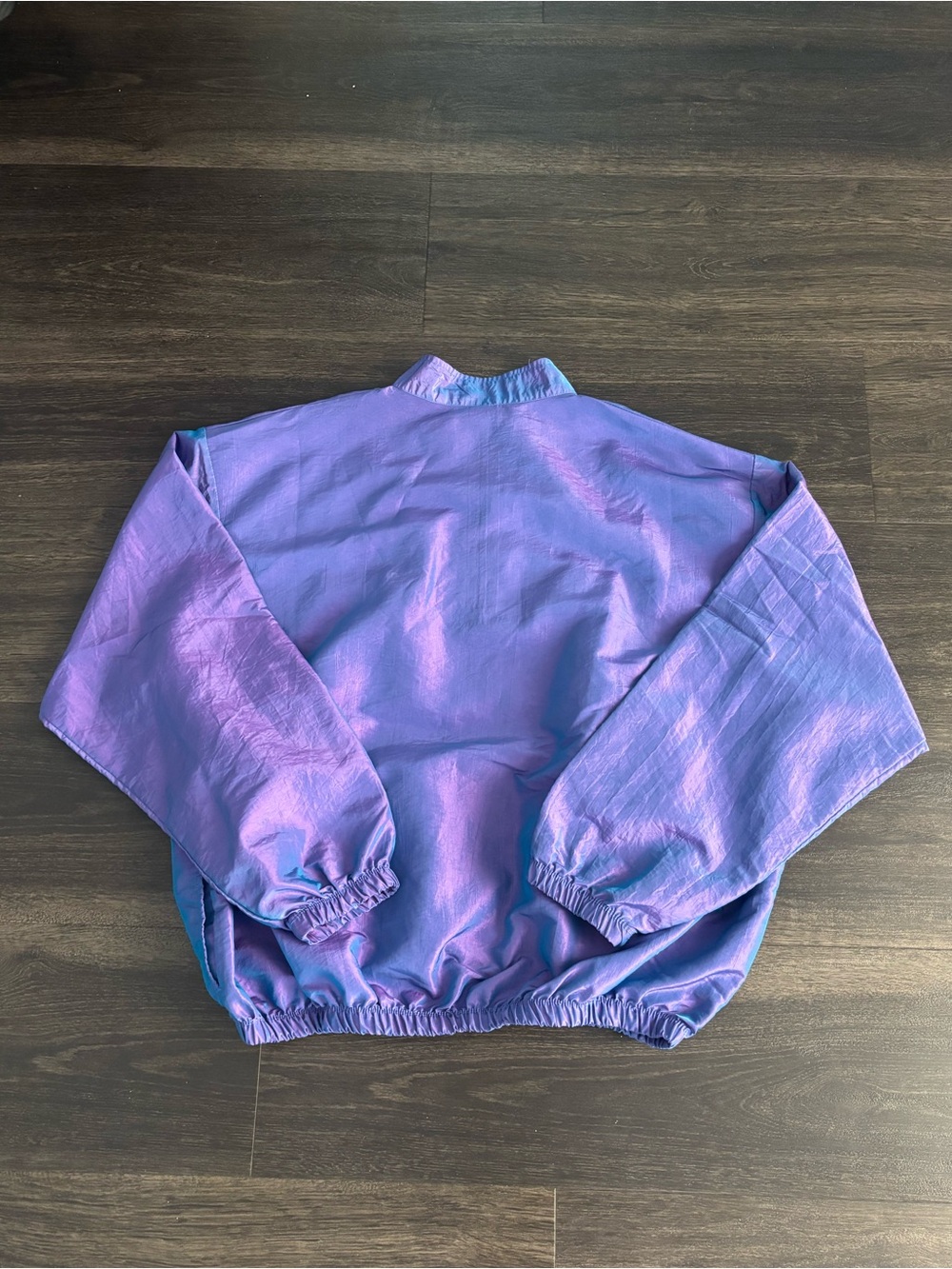 Vintage 1980’s 90s Surf Style Interplanetary Body Gear Jacket Iridescent Purple - Picture 3 of 6